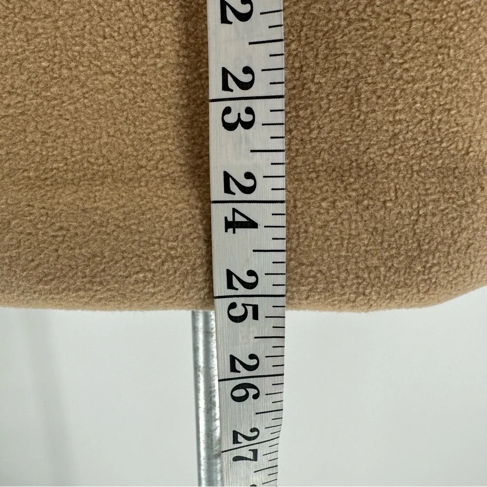 Banana Republic Women's SHERPA BOMBER JACKET Sz L Oversized Snap Pockets… - Picture 16 of 17